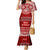 Toa Samoa Christmas Family Matching Mermaid Dress and Hawaiian Shirt Samoa Siva Tau Manuia Le Kerisimasi Red Vibe LT9 Mom's Dress Red - Polynesian Pride