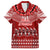 Toa Samoa Christmas Family Matching Off Shoulder Maxi Dress and Hawaiian Shirt Samoa Siva Tau Manuia Le Kerisimasi Red Vibe LT9 Dad's Shirt - Short Sleeve Red - Polynesian Pride