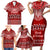 Toa Samoa Christmas Family Matching Short Sleeve Bodycon Dress and Hawaiian Shirt Samoa Siva Tau Manuia Le Kerisimasi Red Vibe LT9 - Polynesian Pride