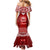 Toa Samoa Christmas Mermaid Dress Samoa Siva Tau Manuia Le Kerisimasi Red Vibe LT9 - Polynesian Pride