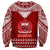 Toa Samoa Christmas Sweatshirt Samoa Siva Tau Manuia Le Kerisimasi Red Vibe LT9 - Polynesian Pride