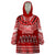 Toa Samoa Christmas Wearable Blanket Hoodie Samoa Siva Tau Manuia Le Kerisimasi Red Vibe LT9 One Size Red - Polynesian Pride