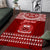 Personalised Toa Samoa Christmas Area Rug Samoa Siva Tau Manuia Le Kerisimasi Red Vibe LT9 Red - Polynesian Pride