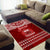 Personalised Toa Samoa Christmas Area Rug Samoa Siva Tau Manuia Le Kerisimasi Red Vibe LT9 - Polynesian Pride