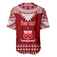 Personalised Toa Samoa Christmas Baseball Jersey Samoa Siva Tau Manuia Le Kerisimasi Red Vibe LT9 - Polynesian Pride