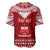 Personalised Toa Samoa Christmas Baseball Jersey Samoa Siva Tau Manuia Le Kerisimasi Red Vibe LT9 - Polynesian Pride