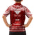 Personalised Toa Samoa Christmas Family Matching Long Sleeve Bodycon Dress and Hawaiian Shirt Samoa Siva Tau Manuia Le Kerisimasi Red Vibe LT9 - Polynesian Pride