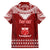 Personalised Toa Samoa Christmas Family Matching Long Sleeve Bodycon Dress and Hawaiian Shirt Samoa Siva Tau Manuia Le Kerisimasi Red Vibe LT9 - Polynesian Pride