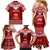 Personalised Toa Samoa Christmas Family Matching Mermaid Dress and Hawaiian Shirt Samoa Siva Tau Manuia Le Kerisimasi Red Vibe LT9 - Polynesian Pride