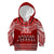 Personalised Toa Samoa Christmas Kid Hoodie Samoa Siva Tau Manuia Le Kerisimasi Red Vibe LT9 Hoodie Red - Polynesian Pride