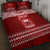 Personalised Toa Samoa Christmas Quilt Bed Set Samoa Siva Tau Manuia Le Kerisimasi Red Vibe LT9 - Polynesian Pride