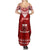 Personalised Toa Samoa Christmas Summer Maxi Dress Samoa Siva Tau Manuia Le Kerisimasi Red Vibe LT9 - Polynesian Pride