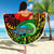 Personalised Vanuatu Joyeux Noel Beach Blanket Christmas Santas God Yumi LT9 - Polynesian Pride