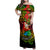 Personalised Vanuatu Joyeux Noel Family Matching Off Shoulder Maxi Dress and Hawaiian Shirt Christmas Santas God Yumi LT9 Mom's Dress Reggae - Polynesian Pride