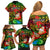 Personalised Vanuatu Joyeux Noel Family Matching Off Shoulder Short Dress and Hawaiian Shirt Christmas Santas God Yumi LT9 - Polynesian Pride