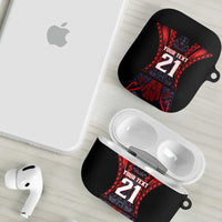 Custom New Zealand AirPods Case Maori Kiwiana Pattern Tukutuku Motif LT9 - Polynesian Pride
