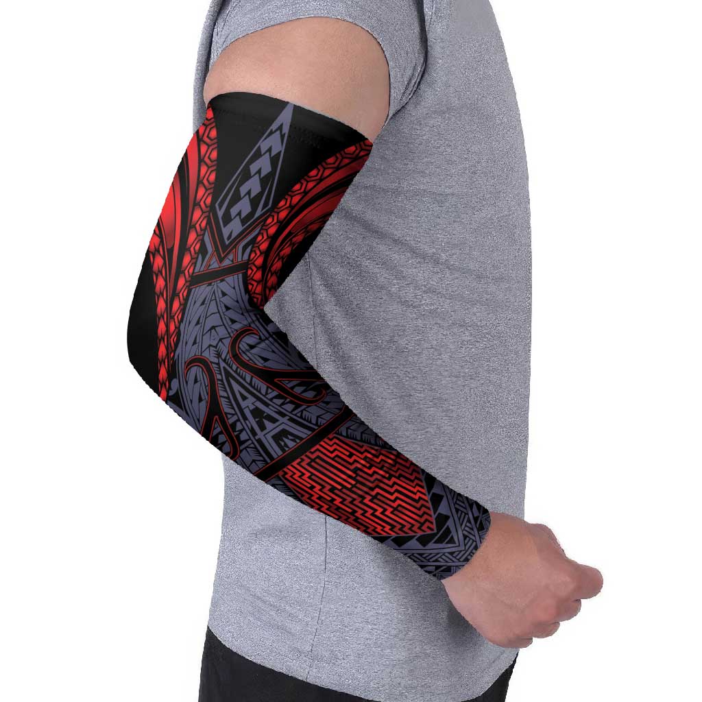 Custom New Zealand Arm Sleeves Maori Kiwiana Pattern Tukutuku Motif LT9 - Polynesian Pride
