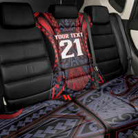 Custom New Zealand Back Car Seat Cover Maori Kiwiana Pattern Tukutuku Motif LT9 - Polynesian Pride