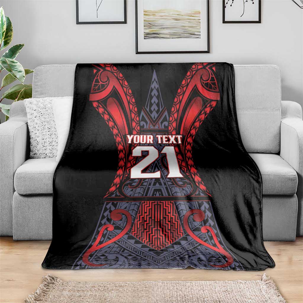 Custom New Zealand Blanket Maori Kiwiana Pattern Tukutuku Motif LT9 - Polynesian Pride