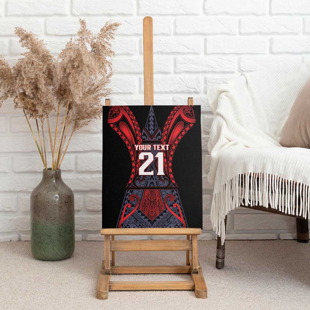 Custom New Zealand Canvas Wall Art Maori Kiwiana Pattern Tukutuku Motif LT9 - Polynesian Pride
