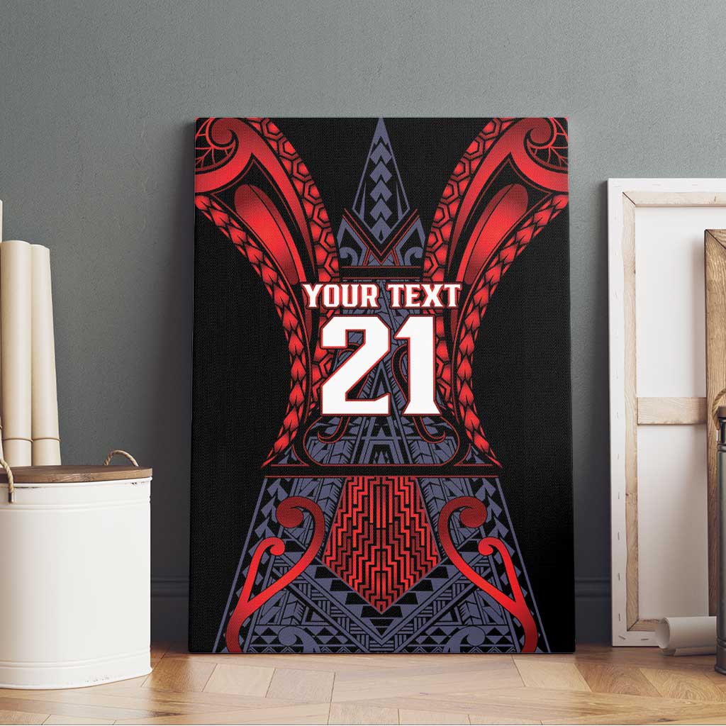 Custom New Zealand Canvas Wall Art Maori Kiwiana Pattern Tukutuku Motif LT9 - Polynesian Pride