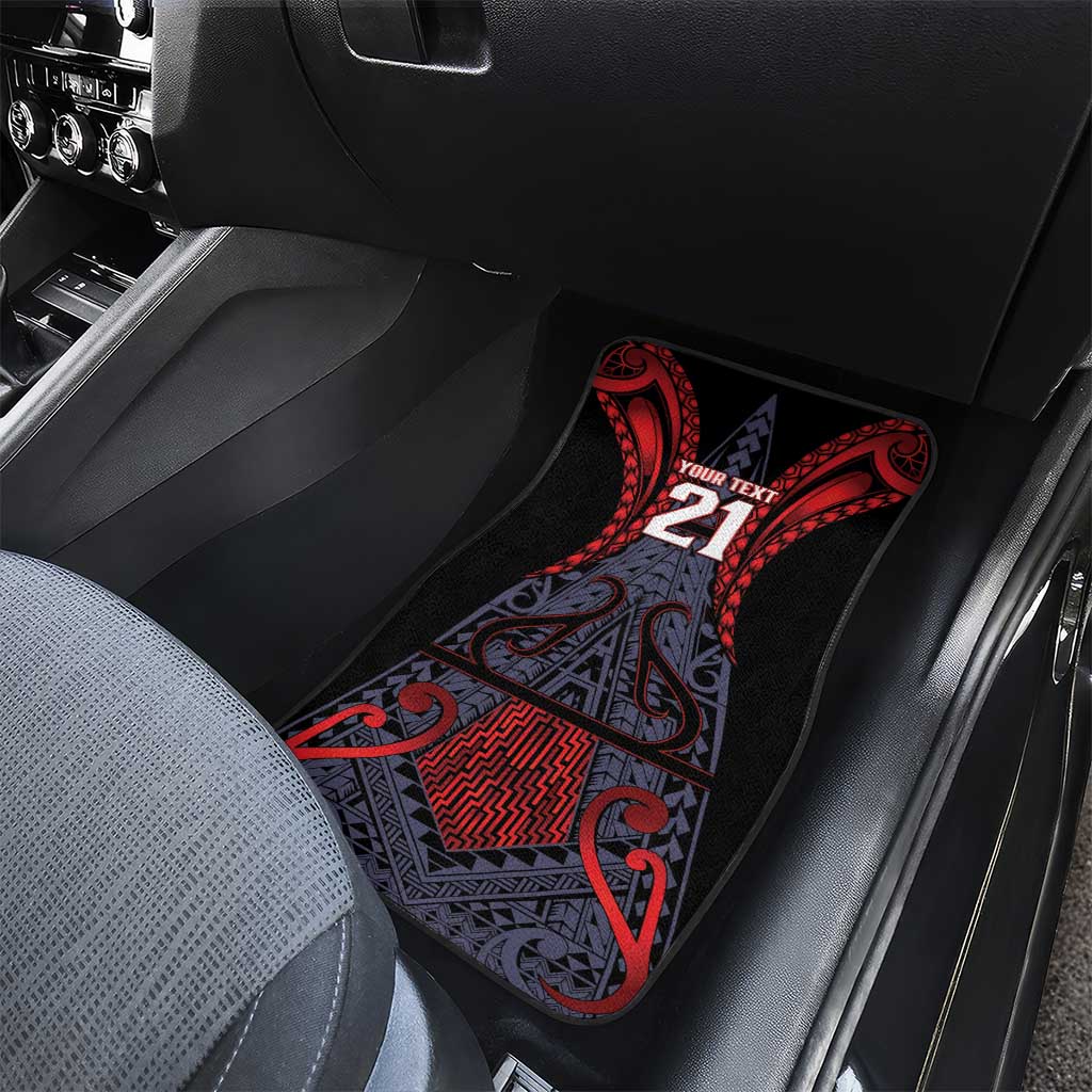 Custom New Zealand Car Mats Maori Kiwiana Pattern Tukutuku Motif LT9 - Polynesian Pride