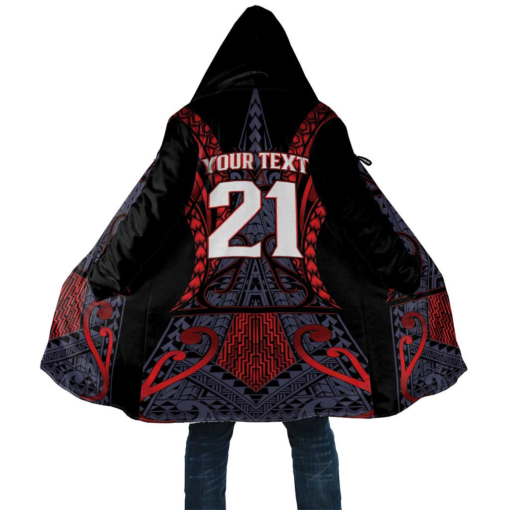 Custom New Zealand Cloak Maori Kiwiana Pattern Tukutuku Motif LT9 Unisex Red - Polynesian Pride