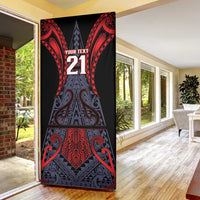 Custom New Zealand Door Cover Maori Kiwiana Pattern Tukutuku Motif LT9 - Polynesian Pride