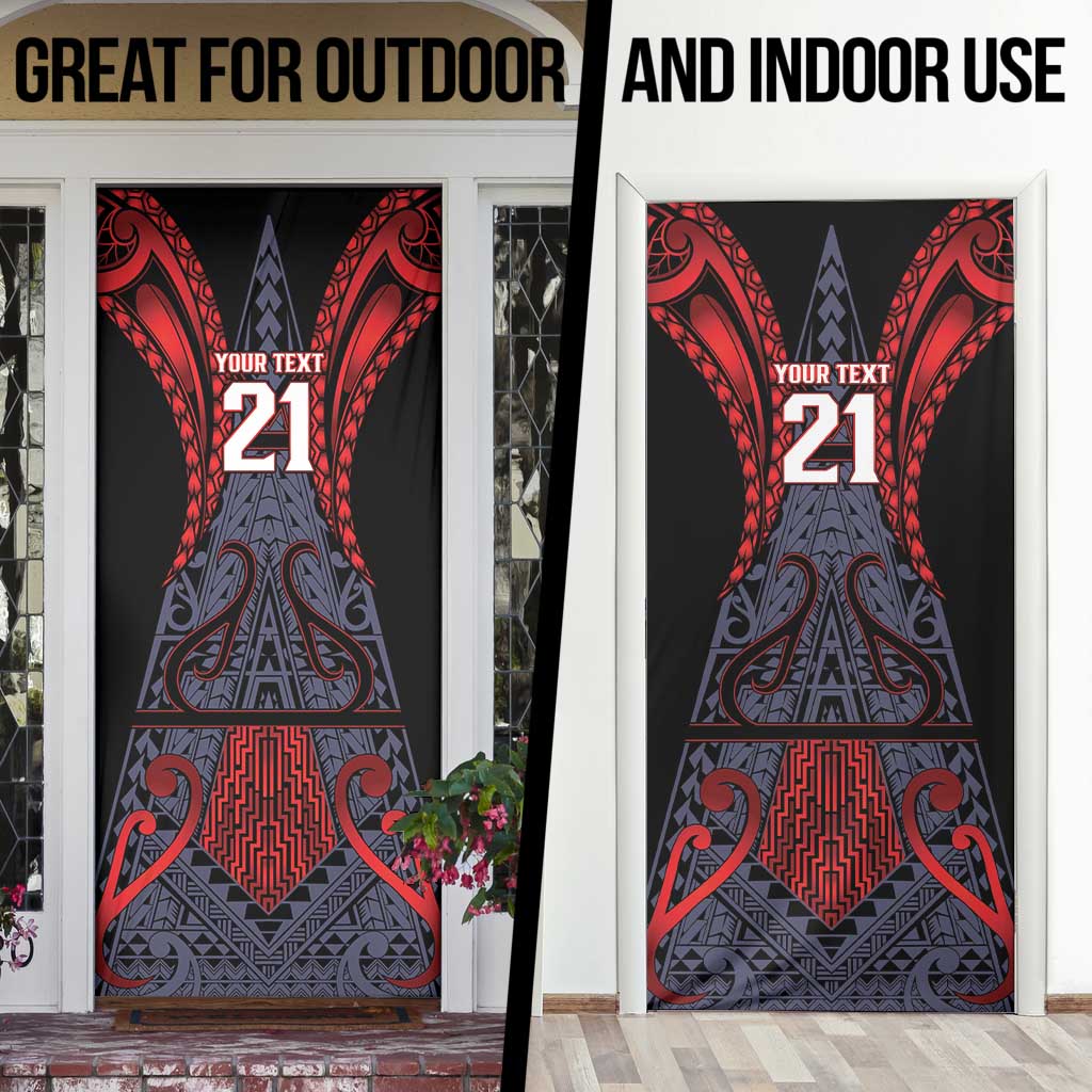 Custom New Zealand Door Cover Maori Kiwiana Pattern Tukutuku Motif LT9 - Polynesian Pride