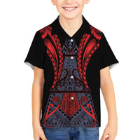 Custom New Zealand Family Matching Puletasi and Hawaiian Shirt Maori Kiwiana Pattern Tukutuku Motif