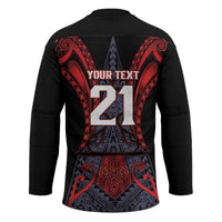Custom New Zealand Hockey Jersey Maori Kiwiana Pattern Tukutuku Motif LT9 - Polynesian Pride
