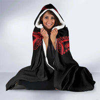 Custom New Zealand Hooded Blanket Maori Kiwiana Pattern Tukutuku Motif LT9 - Polynesian Pride
