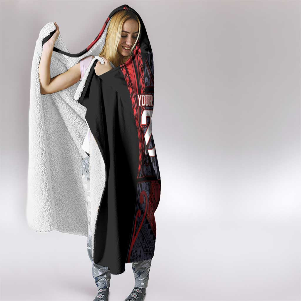 Custom New Zealand Hooded Blanket Maori Kiwiana Pattern Tukutuku Motif LT9 - Polynesian Pride