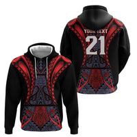 Custom New Zealand Hoodie Maori Kiwiana Pattern Tukutuku Motif LT9 - Polynesian Pride