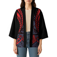 Custom New Zealand Kimono Maori Kiwiana Pattern Tukutuku Motif LT9 - Polynesian Pride