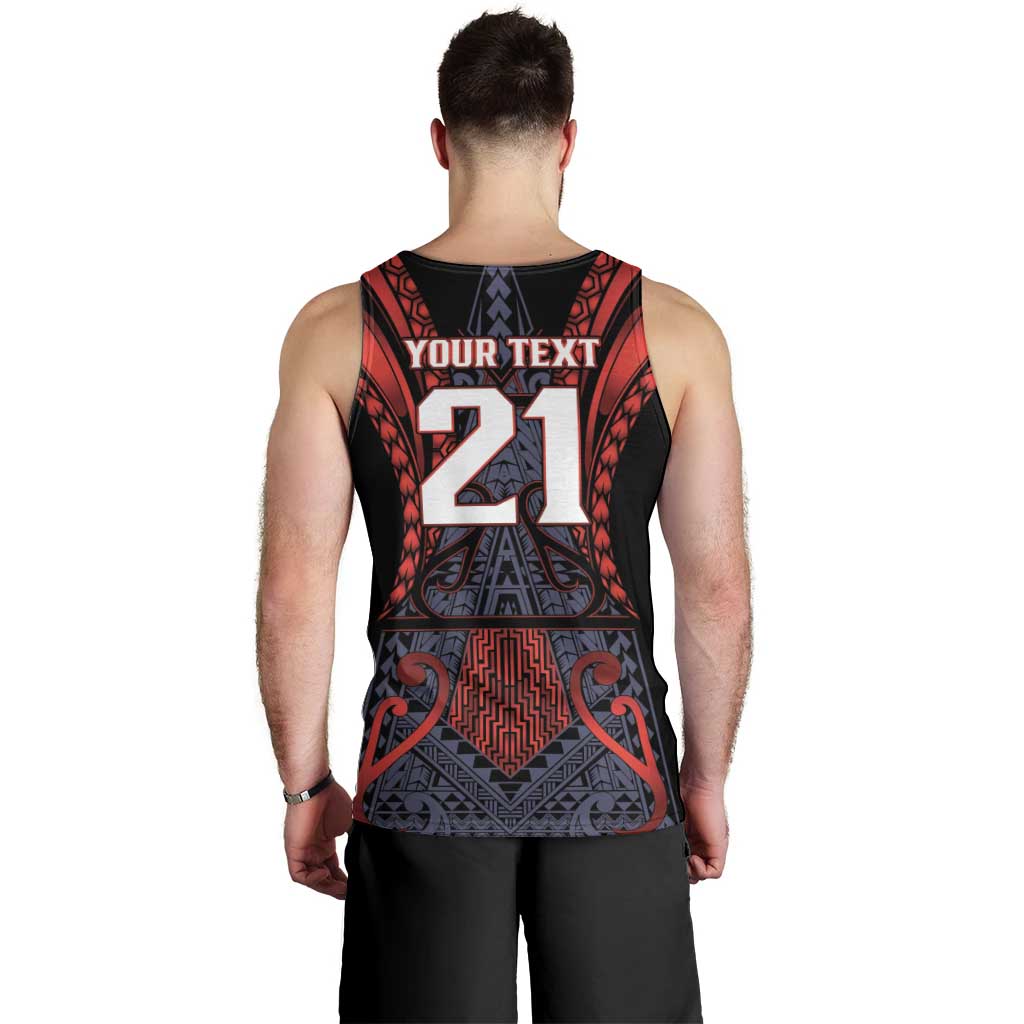 Custom New Zealand Men Tank Top Maori Kiwiana Pattern Tukutuku Motif LT9 - Polynesian Pride