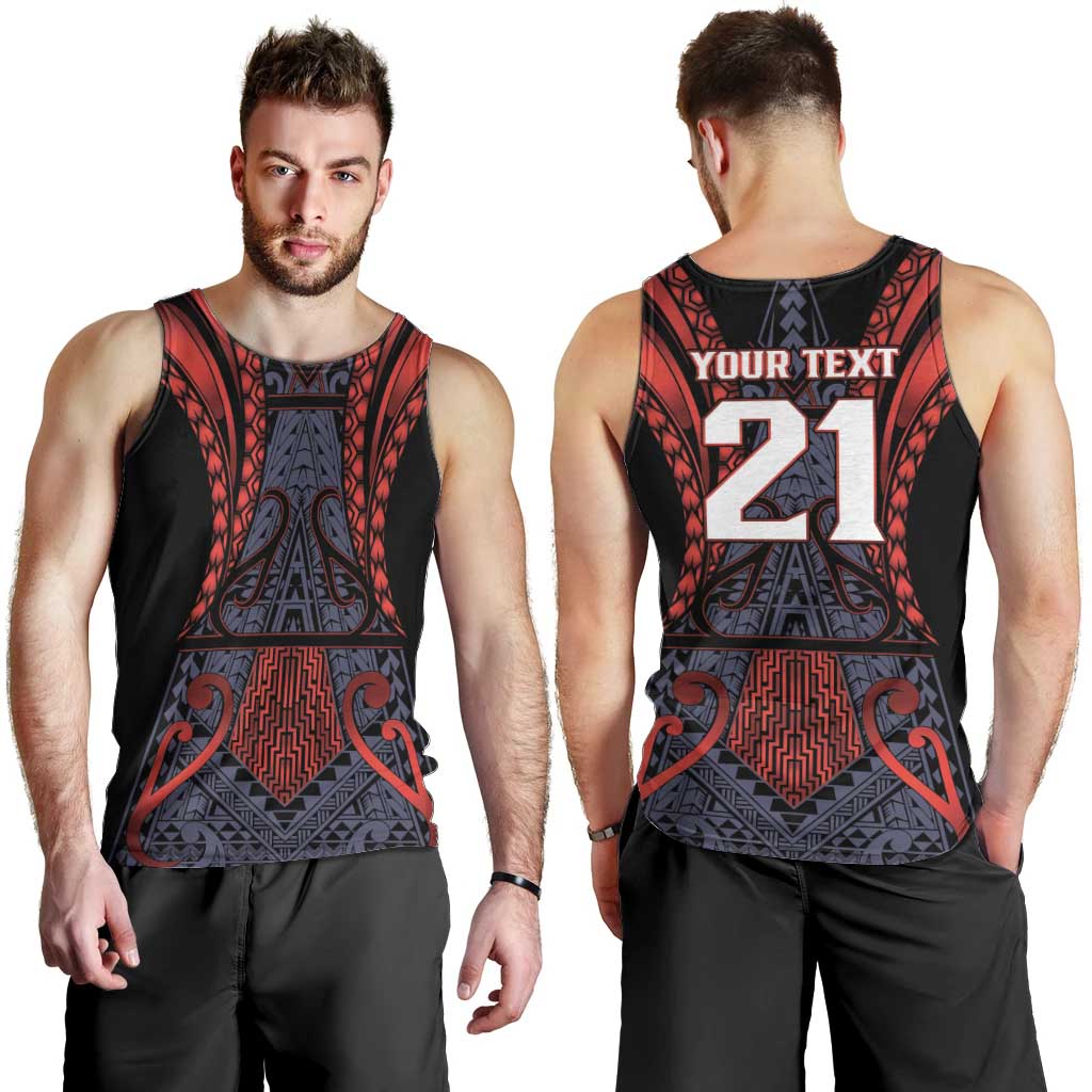 Custom New Zealand Men Tank Top Maori Kiwiana Pattern Tukutuku Motif LT9 - Polynesian Pride