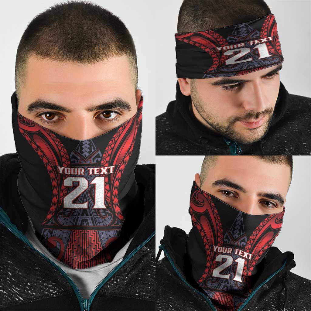 Custom New Zealand Neck Gaiter Maori Kiwiana Pattern Tukutuku Motif LT9 - Polynesian Pride