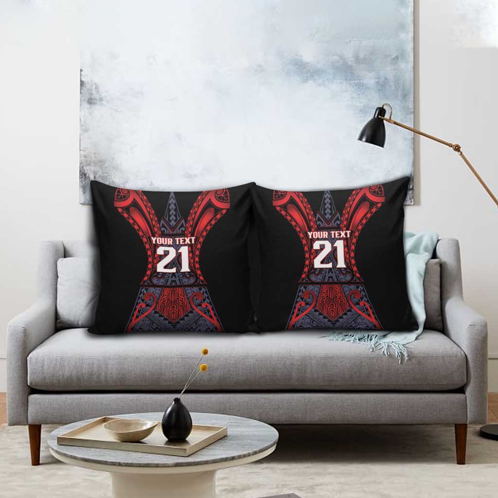 Custom New Zealand Pillow Cover Maori Kiwiana Pattern Tukutuku Motif LT9 - Polynesian Pride