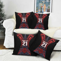 Custom New Zealand Pillow Cover Maori Kiwiana Pattern Tukutuku Motif LT9 - Polynesian Pride