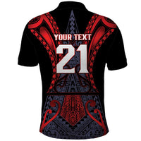 Custom New Zealand Polo Shirt Maori Kiwiana Pattern Tukutuku Motif LT9 - Polynesian Pride