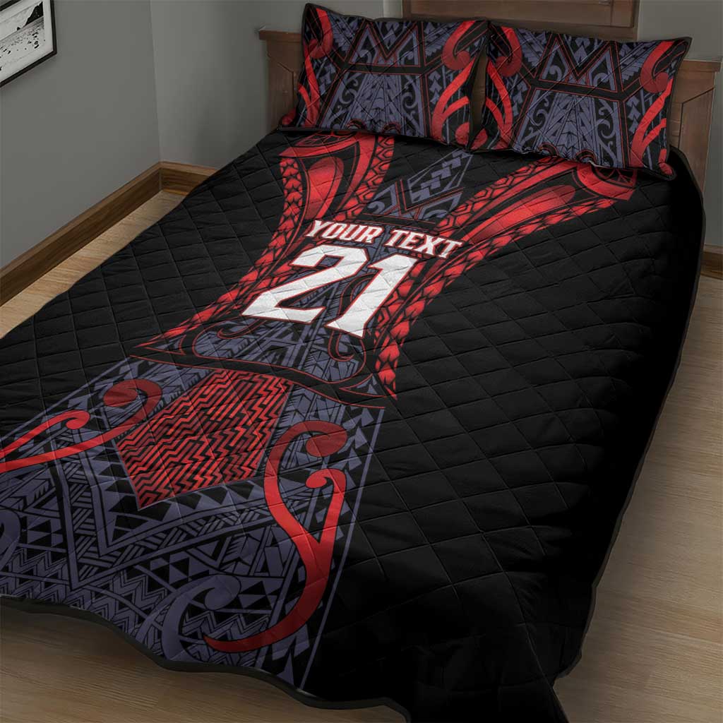 Custom New Zealand Quilt Bed Set Maori Kiwiana Pattern Tukutuku Motif LT9 - Polynesian Pride
