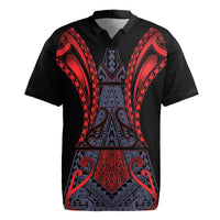 Custom New Zealand Rugby Jersey Maori Kiwiana Pattern Tukutuku Motif LT9 Red - Polynesian Pride