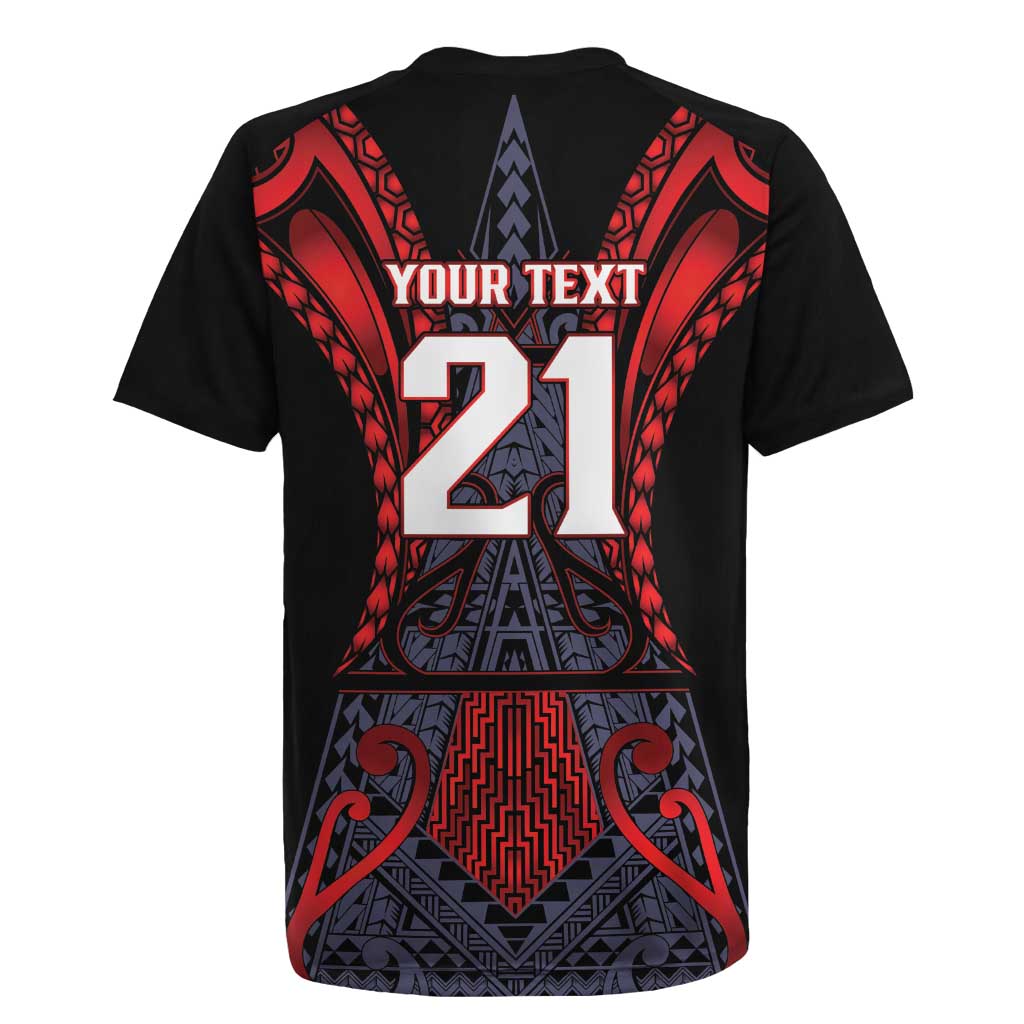 Custom New Zealand Rugby Jersey Maori Kiwiana Pattern Tukutuku Motif LT9 - Polynesian Pride