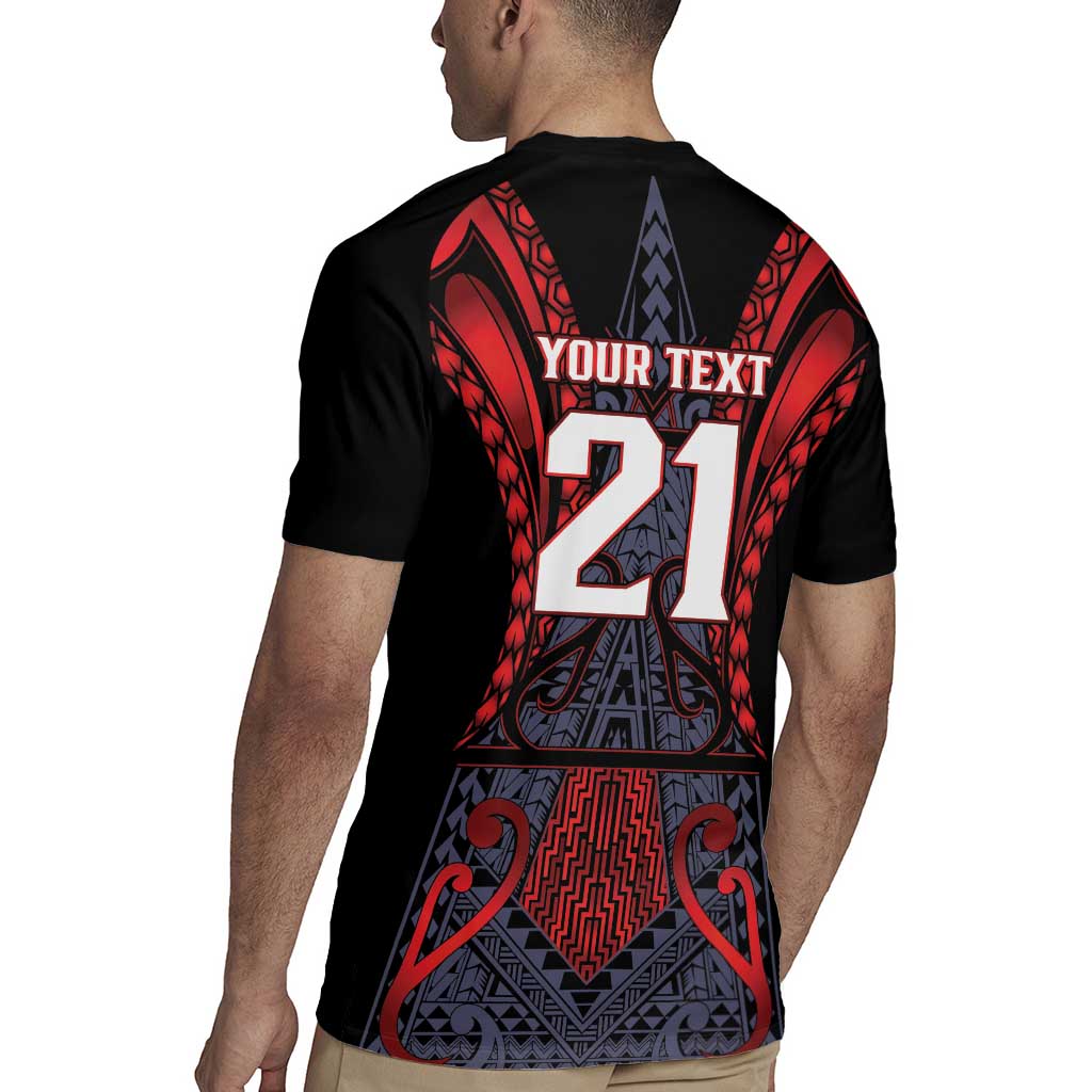 Custom New Zealand Rugby Jersey Maori Kiwiana Pattern Tukutuku Motif LT9 - Polynesian Pride