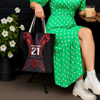 Custom New Zealand Tote Bag Maori Kiwiana Pattern Tukutuku Motif LT9 - Polynesian Pride