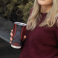 Custom New Zealand Tumbler Cup Maori Kiwiana Pattern Tukutuku Motif