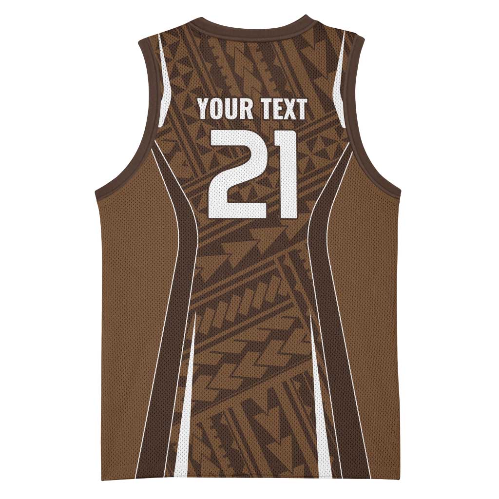 Custom Oceania Football Bula Fiji Basketball Jersey Polynesian Tribal Pattern LT9 - Polynesian Pride