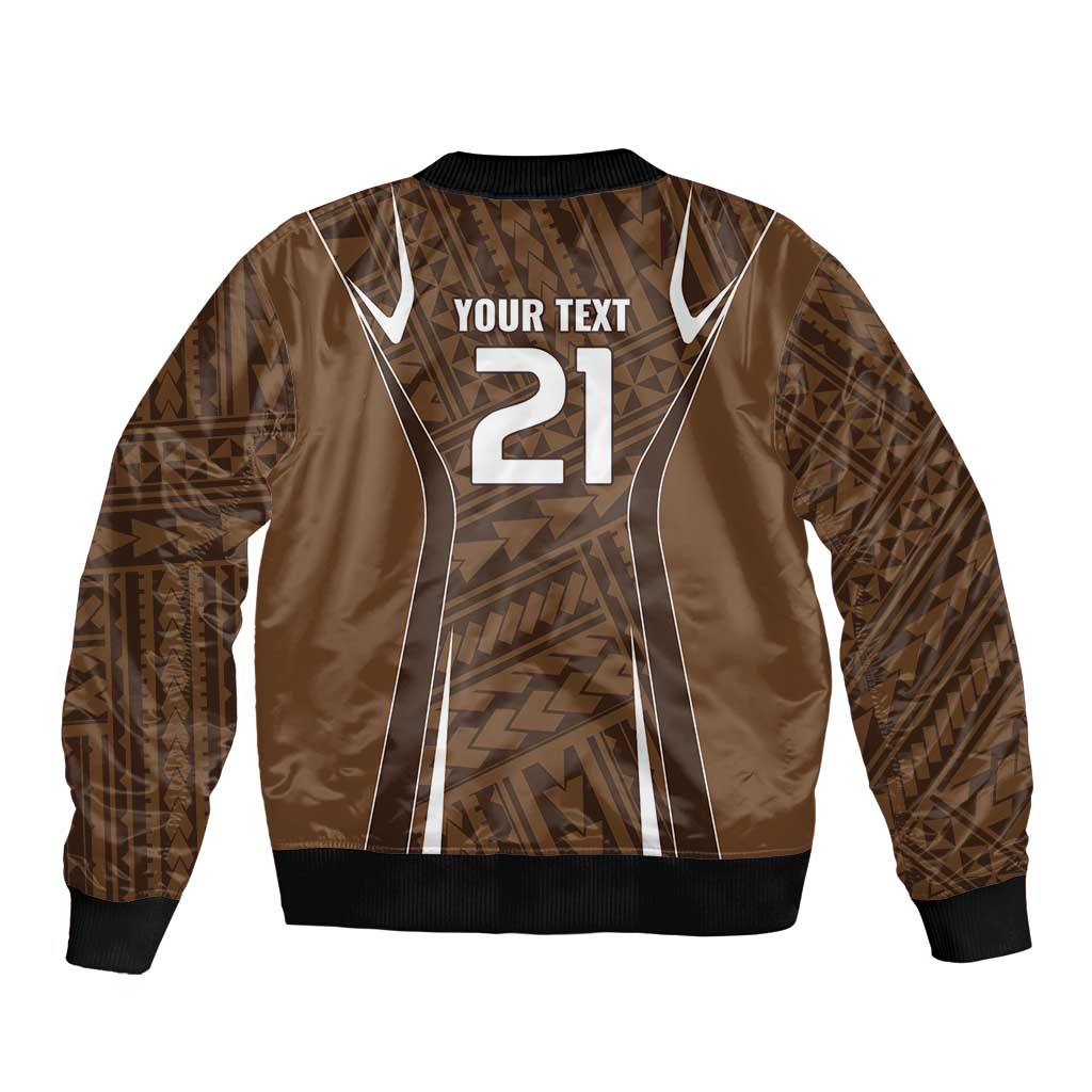 Custom Oceania Football Bula Fiji Bomber Jacket Polynesian Tribal Pattern LT9 - Polynesian Pride