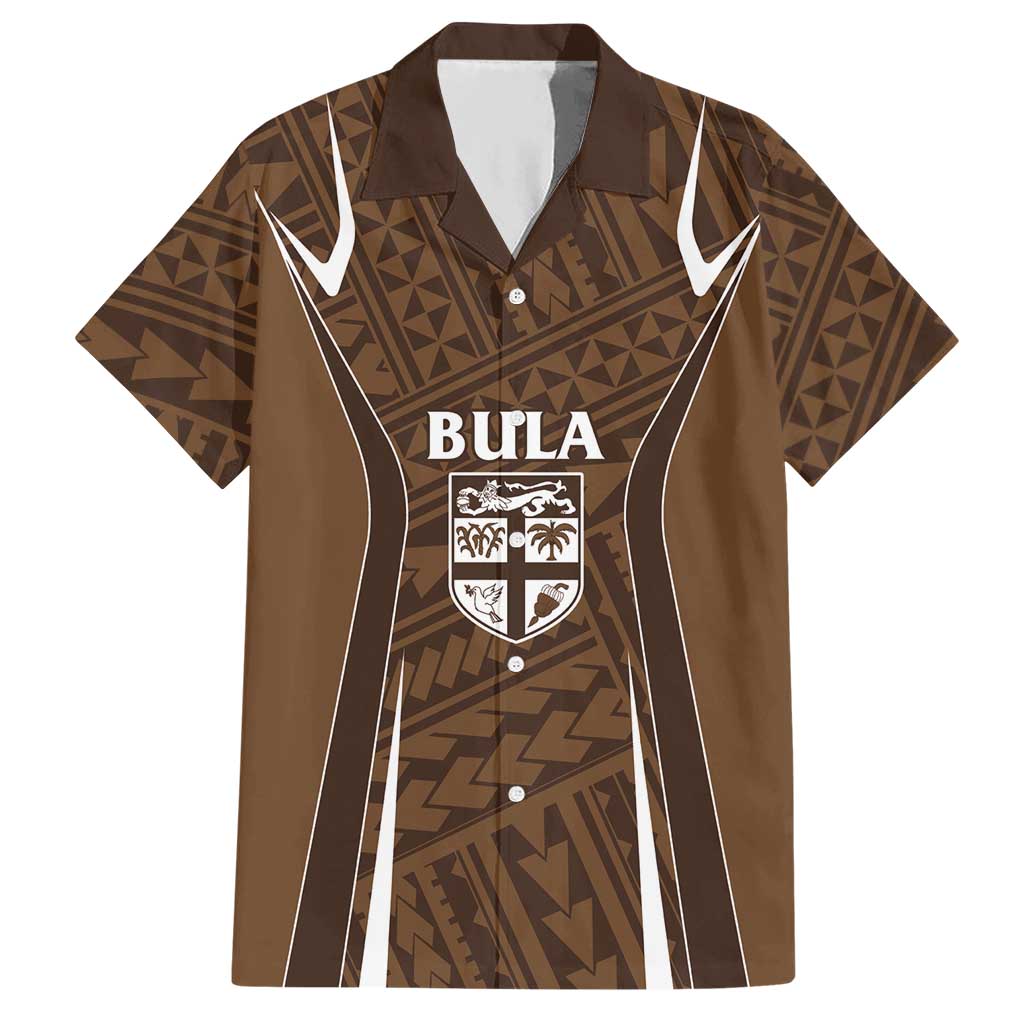 Custom Oceania Football Bula Fiji Hawaiian Shirt Polynesian Tribal Pattern
